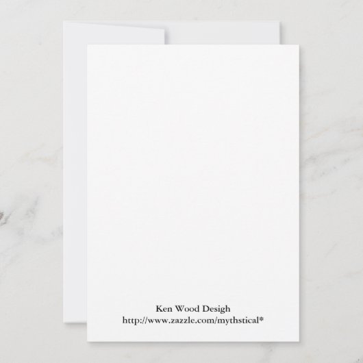 Uitnodiging W14 voor Tropische Flower Cross-Baby s (Achterkant)