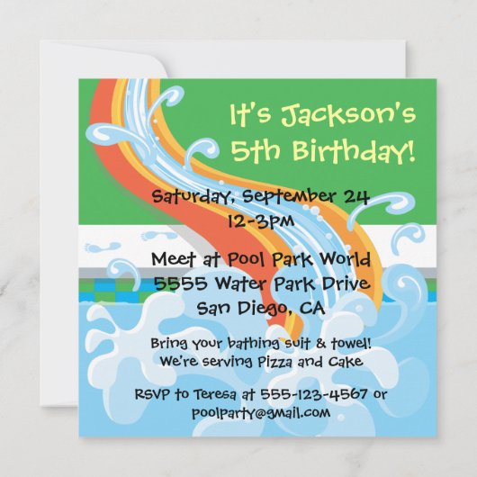 Uitnodiging waterparkgroep (Achterkant)