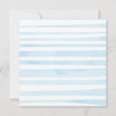 Uitnodiging Waterverf Baby shower (Achterkant)