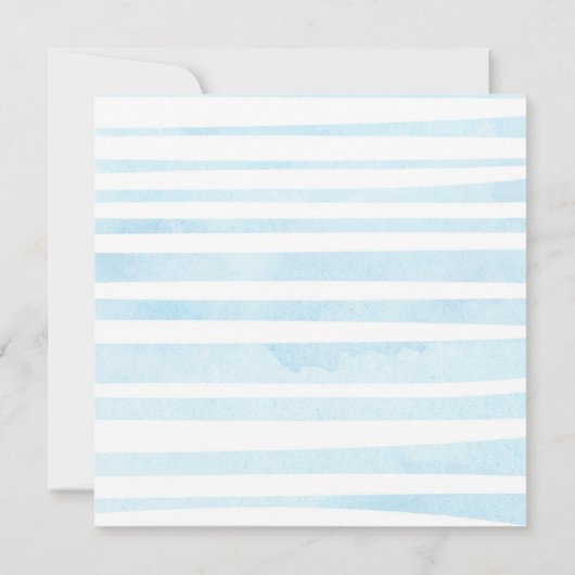 Uitnodiging Waterverf Baby shower (Achterkant)