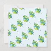 Uitnodiging Waterverf Baby shower Elephant (Achterkant)