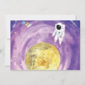 Uitnodiging waterverf laatste dag ruimtevaart (Achterkant)