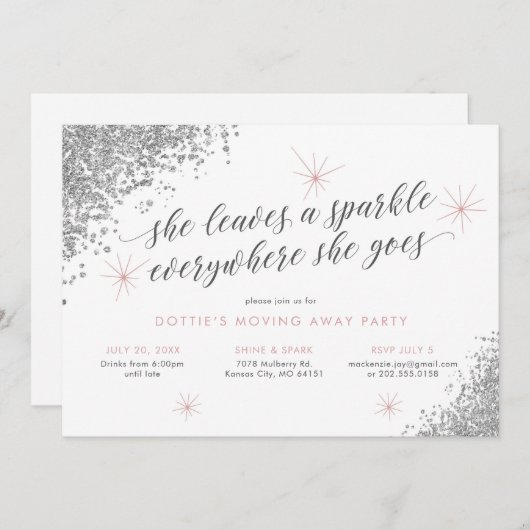 Uitnodiging weggaan (Voorkant / Achterkant)