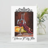 Uitnodiging - Welkom bij mijn tabel (Staand voorkant)