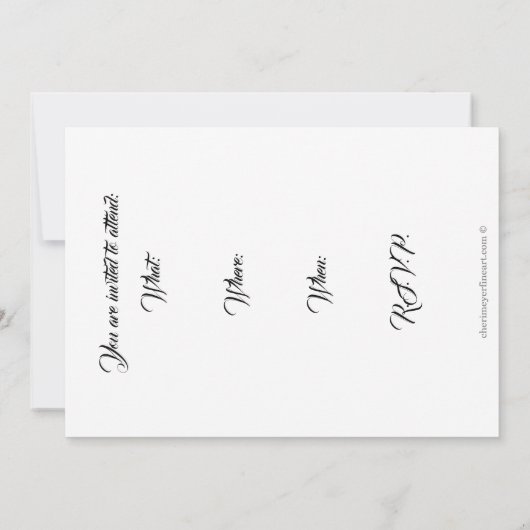 Uitnodiging - Welkom bij mijn tabel (Achterkant)