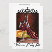 Uitnodiging - Welkom bij mijn tabel (Voorkant / Achterkant)