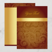 Uitnodiging/Wenskaart Kaart (Voorkant / Achterkant)