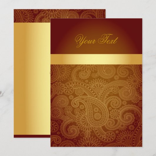 Uitnodiging/Wenskaart Kaart (Voorkant / Achterkant)