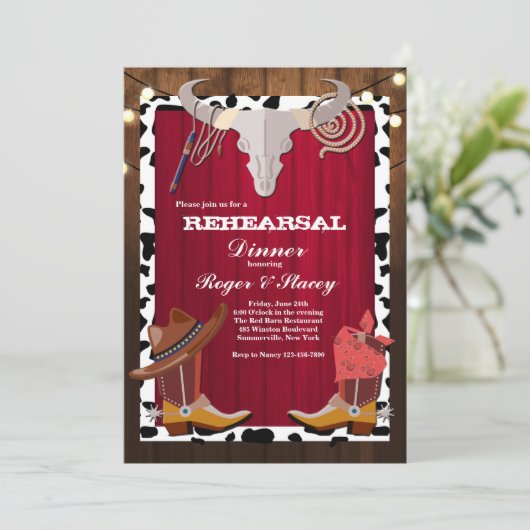 Uitnodiging westerne partij (Staand voorkant)