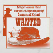 Uitnodiging westerne themapartij (Voorkant / Achterkant)