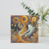 Uitnodiging "Whimsical Whisp" (Staand voorkant)