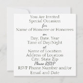 Uitnodiging - White Azaleas (Achterkant)