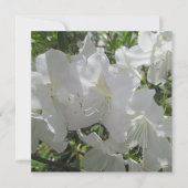 Uitnodiging - White Azaleas (Voorkant)