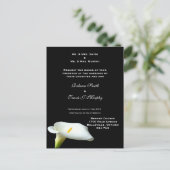 Uitnodiging - WhiteLily2 (Staand voorkant)