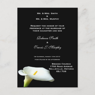 Uitnodiging - WhiteLily2 Briefkaart