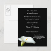 Uitnodiging - WhiteLily2 Briefkaart (Voorkant / Achterkant)