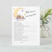 Uitnodiging Wie kent mama het beste. (Staand voorkant)