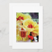 UITNODIGING WIJN EN BLOEMEN (Voorkant / Achterkant)