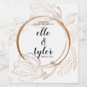 Uitnodiging Wijn Etiket (Enkel label)