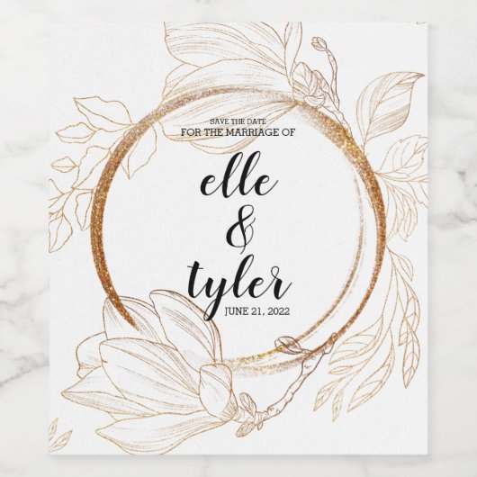 Uitnodiging Wijn Etiket (Enkel label)