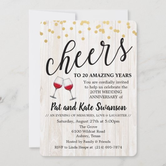 UITNODIGING WIJN JUBILEUM ELK JAAR - Proost (Voorkant)