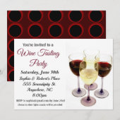 Uitnodiging wijnpartij (Voorkant / Achterkant)