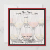 Uitnodiging wijnpartij (Achterkant)