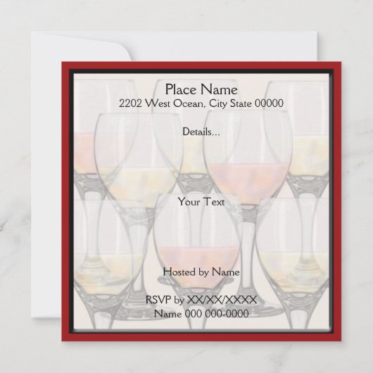 Uitnodiging wijnpartij (Achterkant)