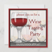Uitnodiging wijnpartij (Voorkant)