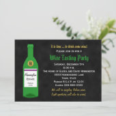 Uitnodiging wijnpartij (Staand voorkant)