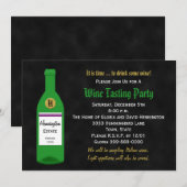 Uitnodiging wijnpartij (Voorkant / Achterkant)