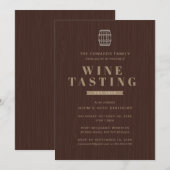 Uitnodiging wijnpartij (Voorkant / Achterkant)