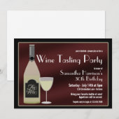 Uitnodiging wijnpartij (Voorkant / Achterkant)