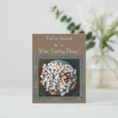 Uitnodiging wijnpartij (Staand voorkant)
