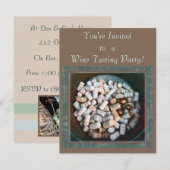 Uitnodiging wijnpartij (Voorkant / Achterkant)
