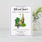 Uitnodiging wijnpartij (Staand voorkant)