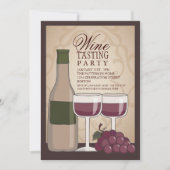 Uitnodiging wijnpartij (Voorkant)