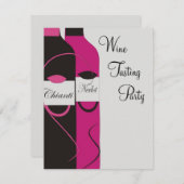 Uitnodiging wijnpartij (Voorkant / Achterkant)