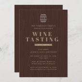 Uitnodiging Wijnproeverij Feest (Voorkant / Achterkant)