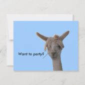 Uitnodiging - Wil je feesten? (Voorkant)