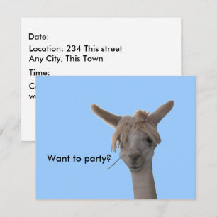 Uitnodiging - Wil je feesten?