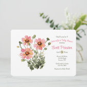 Uitnodiging Wilde Bloemen (Staand voorkant)