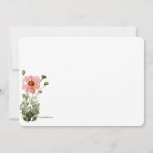 Uitnodiging Wilde Bloemen (Achterkant)