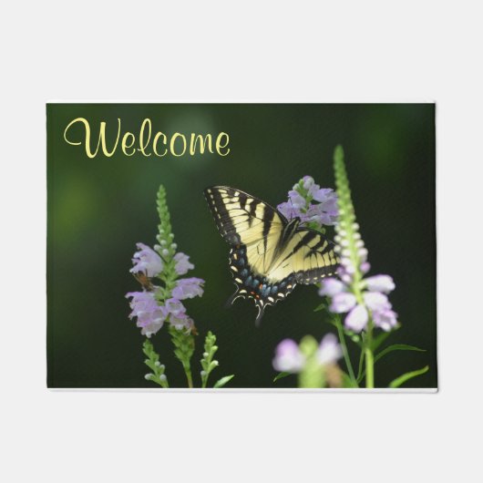 Uitnodiging Wildlife Butterfly Deurmat (Voorkant)