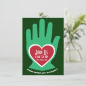 Uitnodiging: Willekeurige kerstwet Kaart (Staand voorkant)