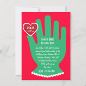 Uitnodiging: Willekeurige kerstwet Kaart (Achterkant)