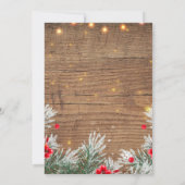 Uitnodiging Winter Greens Bedrijfs Kerstfeest (Achterkant)