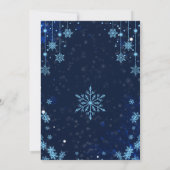 Uitnodiging Winter Wonderland Kerstfeest (Achterkant)