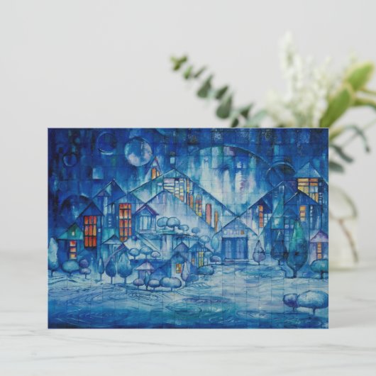 Uitnodiging wintergloed (Staand voorkant)