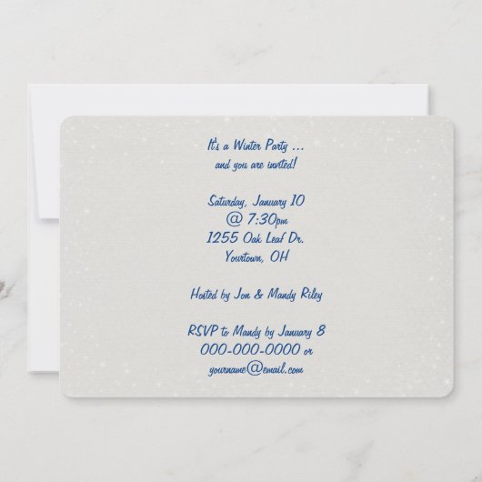 Uitnodiging winterpartij (Achterkant)